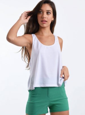 Musculosa Modal suelta lisa