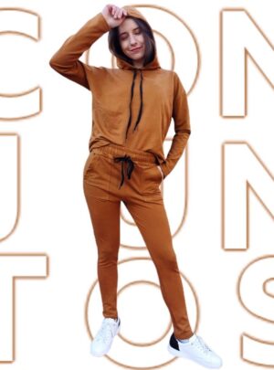 Conjunto Jogger de algodón rústico. Varios colores