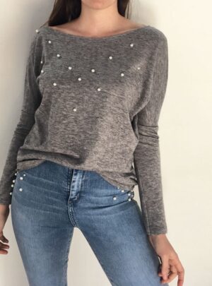 Buzo Sweater lanilla Perlas. Varios colores
