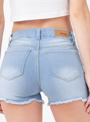 Short de jean celeste roturas Tiro alto Inquieta