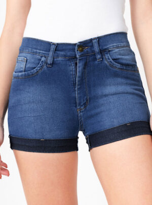 Short de jean azul localizado Inquieta. SH44