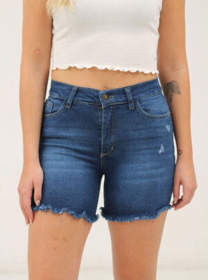 Short de jean Roll Up Elastizado Inquieta. SH310